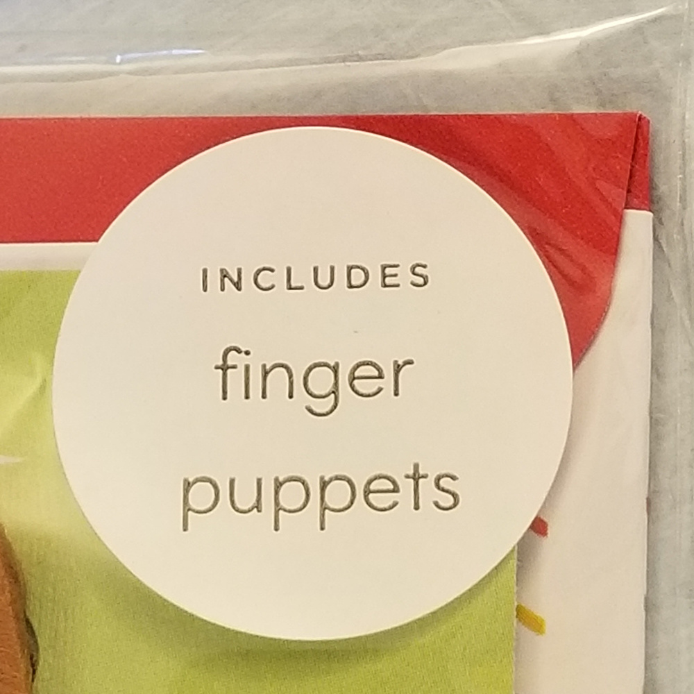 NWT Hallmark Card with 3 FINGER PUPPETS!! - Picture 2 of 8